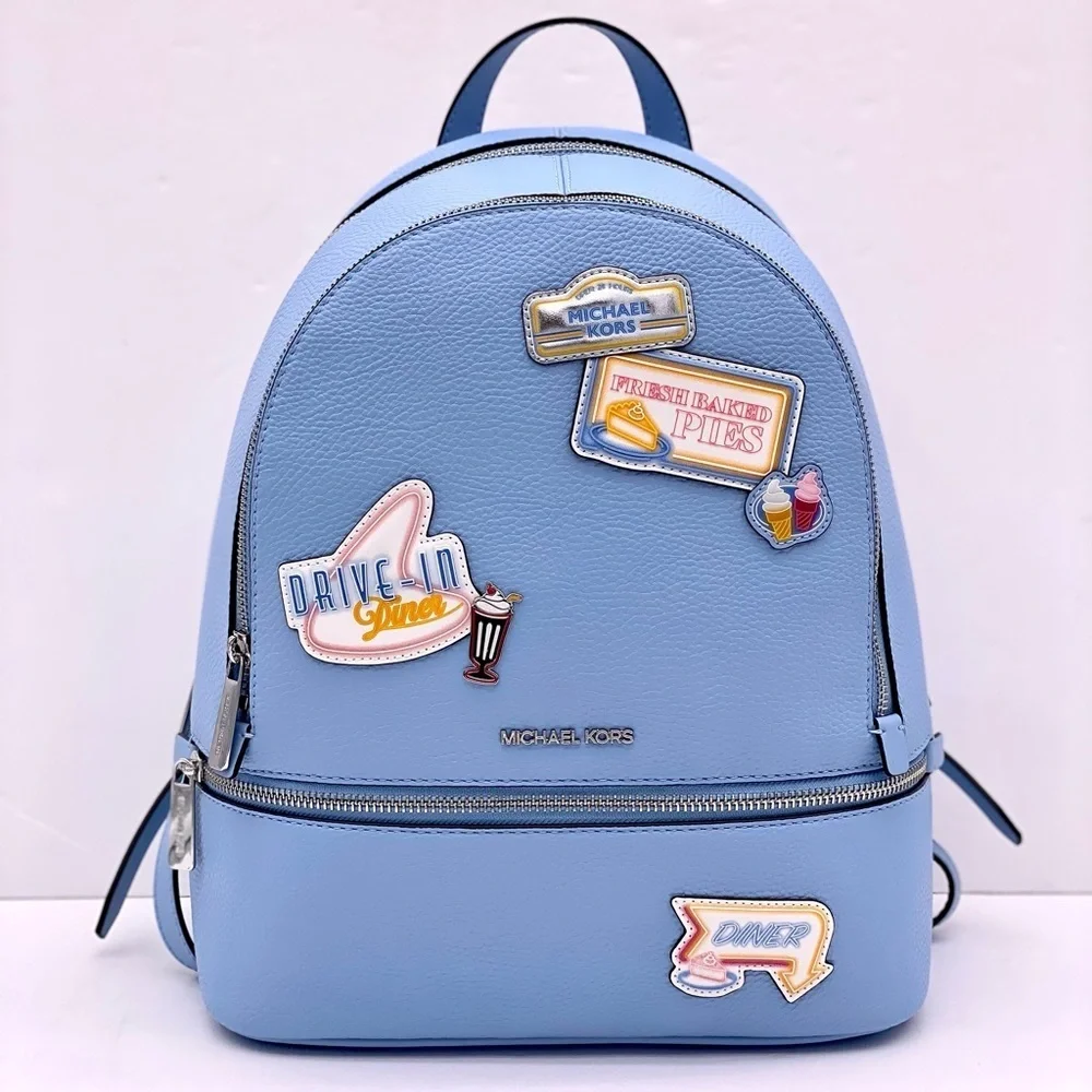 Michael Kors Medium Embellished Backpack Light Sky